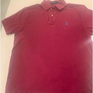 Polo by Ralph Lauren Classic Fit Cotton Men's Burgundy Red Polo Shirt size Med